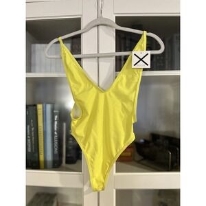 Boutine LA Bright Neon Yellow One-Piece Swimsuit